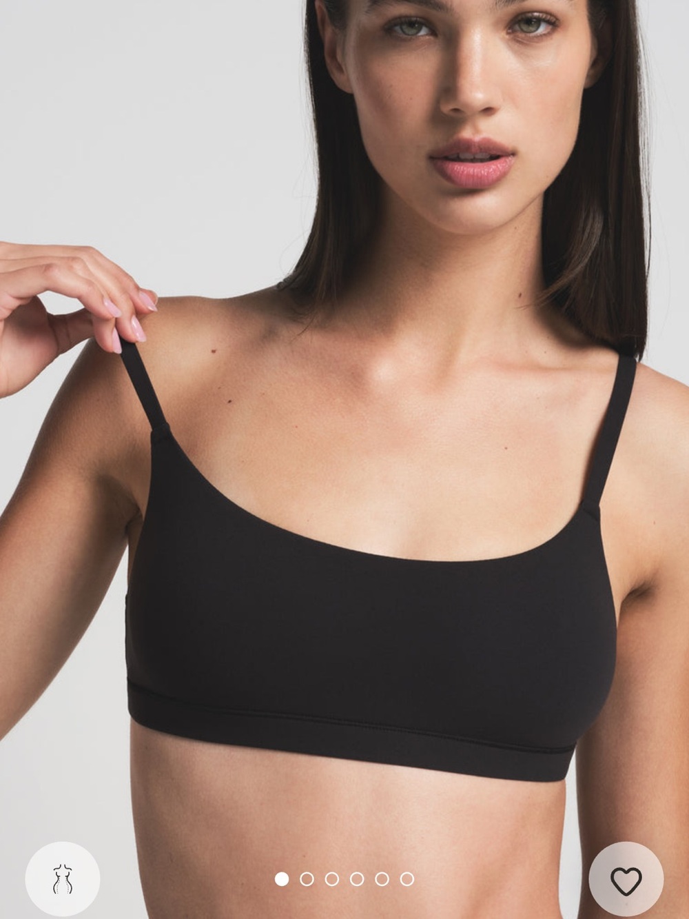 Skims Fits Everybody Scoop Bralette Onyx